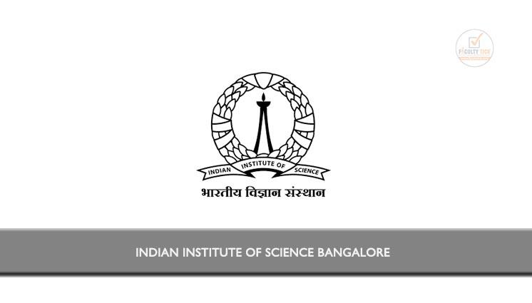 IISC Bangalore, Junior research fellow, July 2022 logo